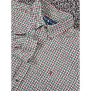 Polo Ralph Lauren Button Down Long Sleeve Size XL‎ Green Plaid Classic Fit